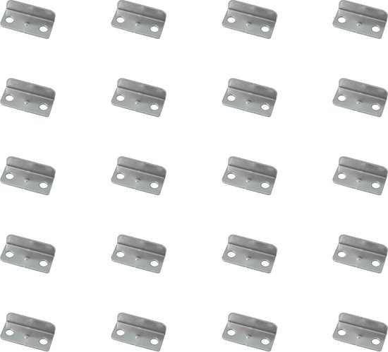 20-teiliges Set Rechtwinkliger L-förmiger Schubladenverriegelungsplatten, Eisenbeschläge Für Schränke Und Möbel