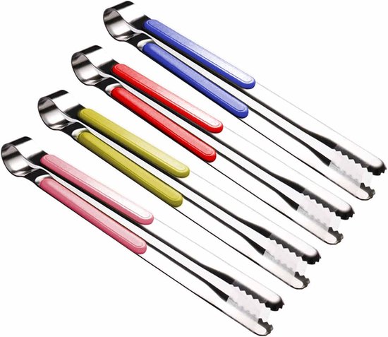 4-teiliges 25,5 Cm Küchenzangen- Und Grillbesteck-set Aus Edelstahl (mehrfarbig)