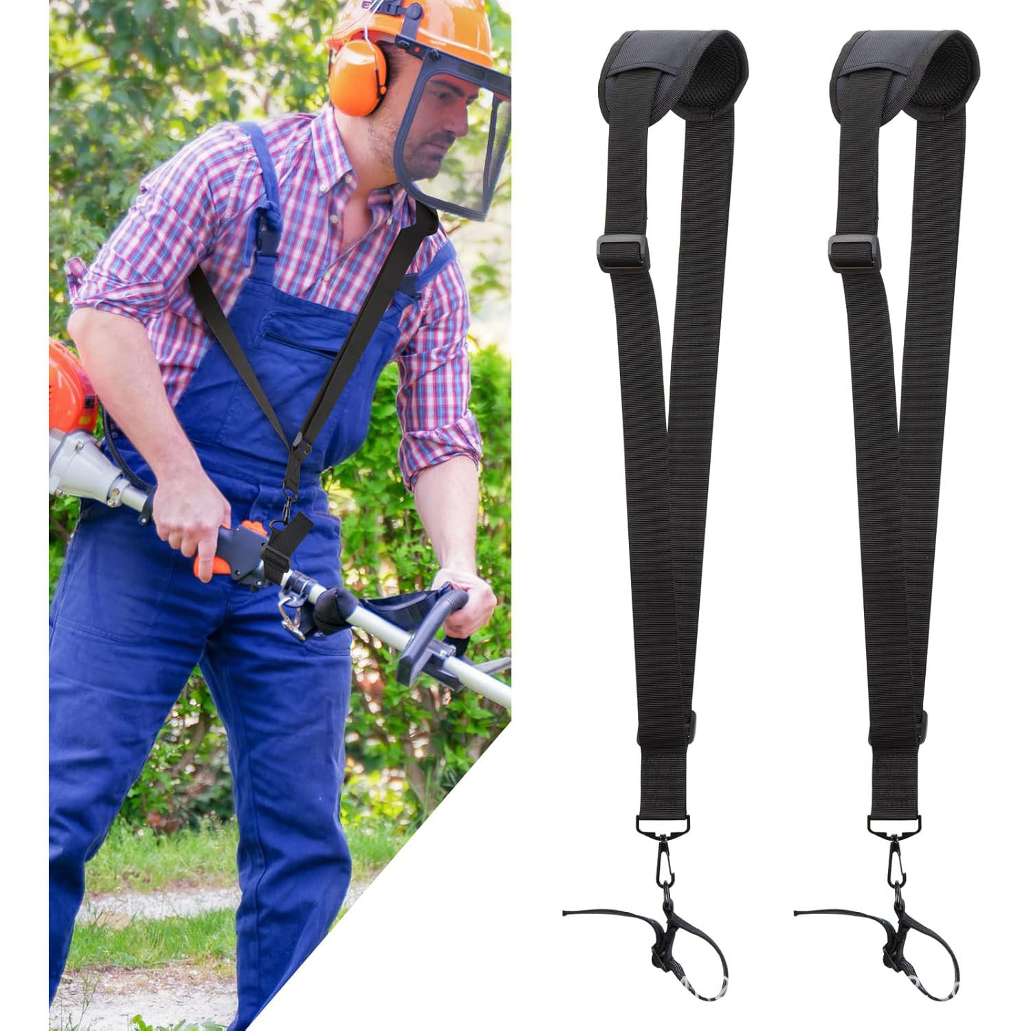 Schultergurt Für Rasenmäher – Seitliche Montage – Schultergurt – Einzelner Schultergurt – Schultergurt Für Rasenmäher – Gartenzubehör – 2 Stück