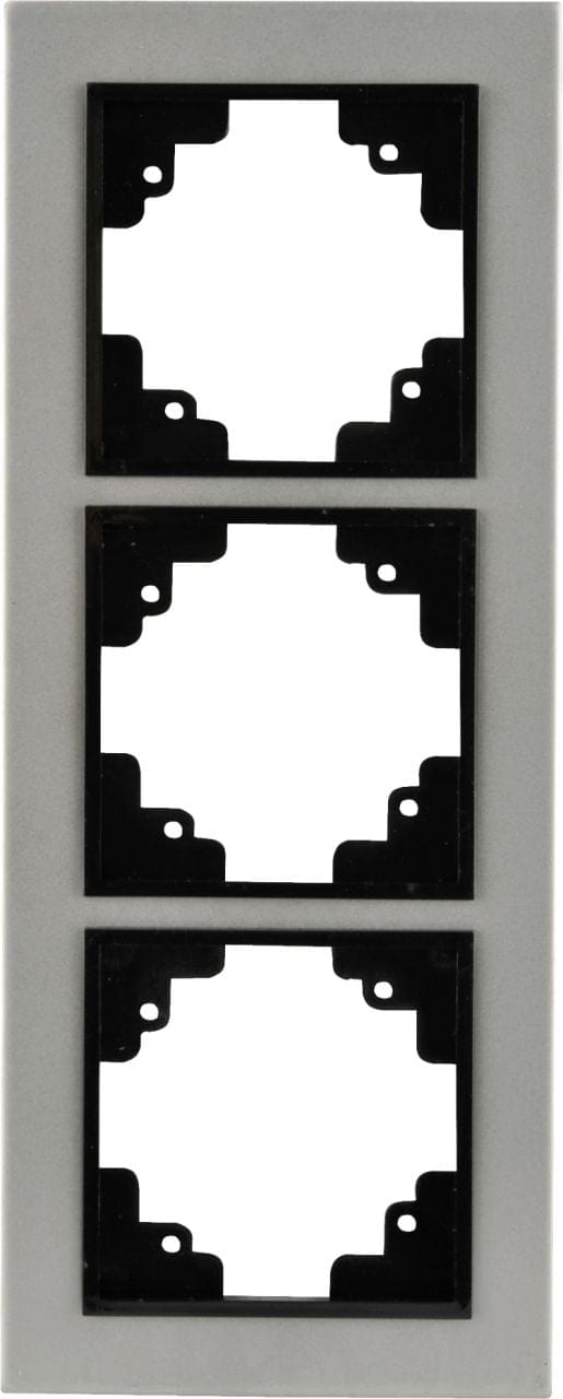 Abdeckrahmen 3-fach Imola S307 Edelstahl Rahmen Blende - Unitec