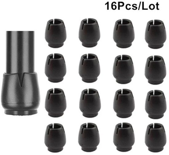 16-teiliges Set Silikon-tisch- Und Stuhlbeinschoner – Rutschfeste Tisch- Und Stuhlbeinschoner – Bodenschoner Für Holzböden – Schwarz