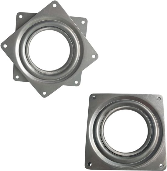 4-teiliges Drehbares 2-zoll-präsentationsständer-set – Kugelgelagerte Ablage – Robust – Silber