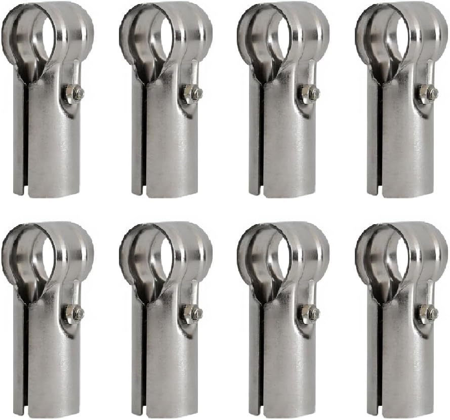 8-teilige Packung Mit 3,2 Cm Langen T-förmigen Schlauchschellen Aus Edelstahl, Inklusive Schrauben Und Muttern, Geeignet Für Den Einsatz Zu Hause Und Im Lager.