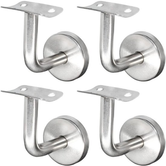 Handlaufhalterungen Aus Edelstahl 304 – Geeignet Für Treppengeländer, Wände Und Holzgeländer – Silber (4er-pack)