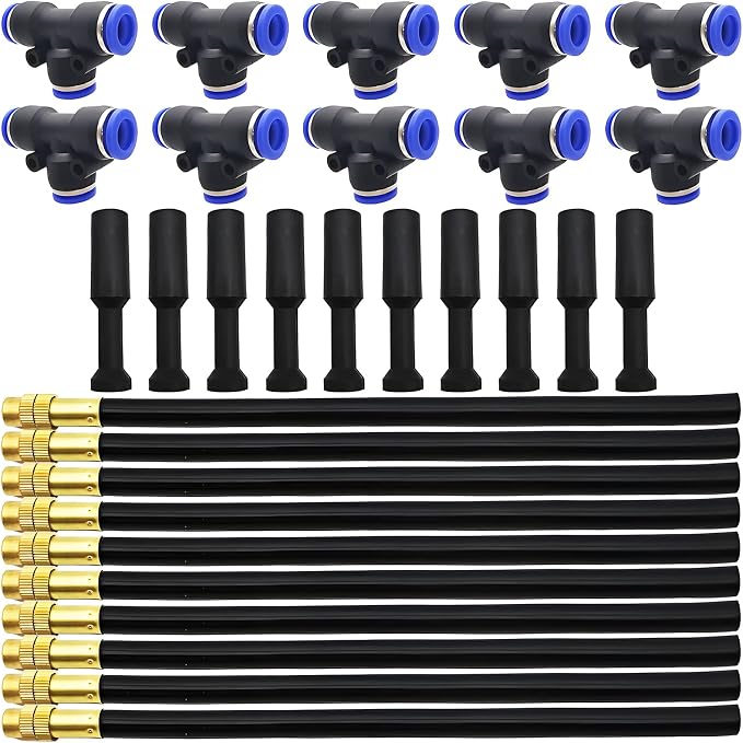 10 Verstellbare Zerstäubungsdüsen Für Die Bewässerung, Mit Einer Maximalen Sprühweite Von 20 Cm. Für Gewächshäuser, Rasenflächen Und Andere Anwendungen.