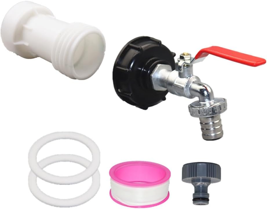 Tankarmatur – Adapter Für Aluminiumtanks, Gewindeanschluss Für Ibc-container Und Gartenschläuche, Zubehörset Für Regenwassernutzung