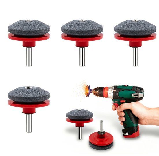 Rasenmähermesserschärfer, 4-teiliges Universal-rotationswerkzeug-set, Kompatibel Mit Elektro-/handbohrmaschinen