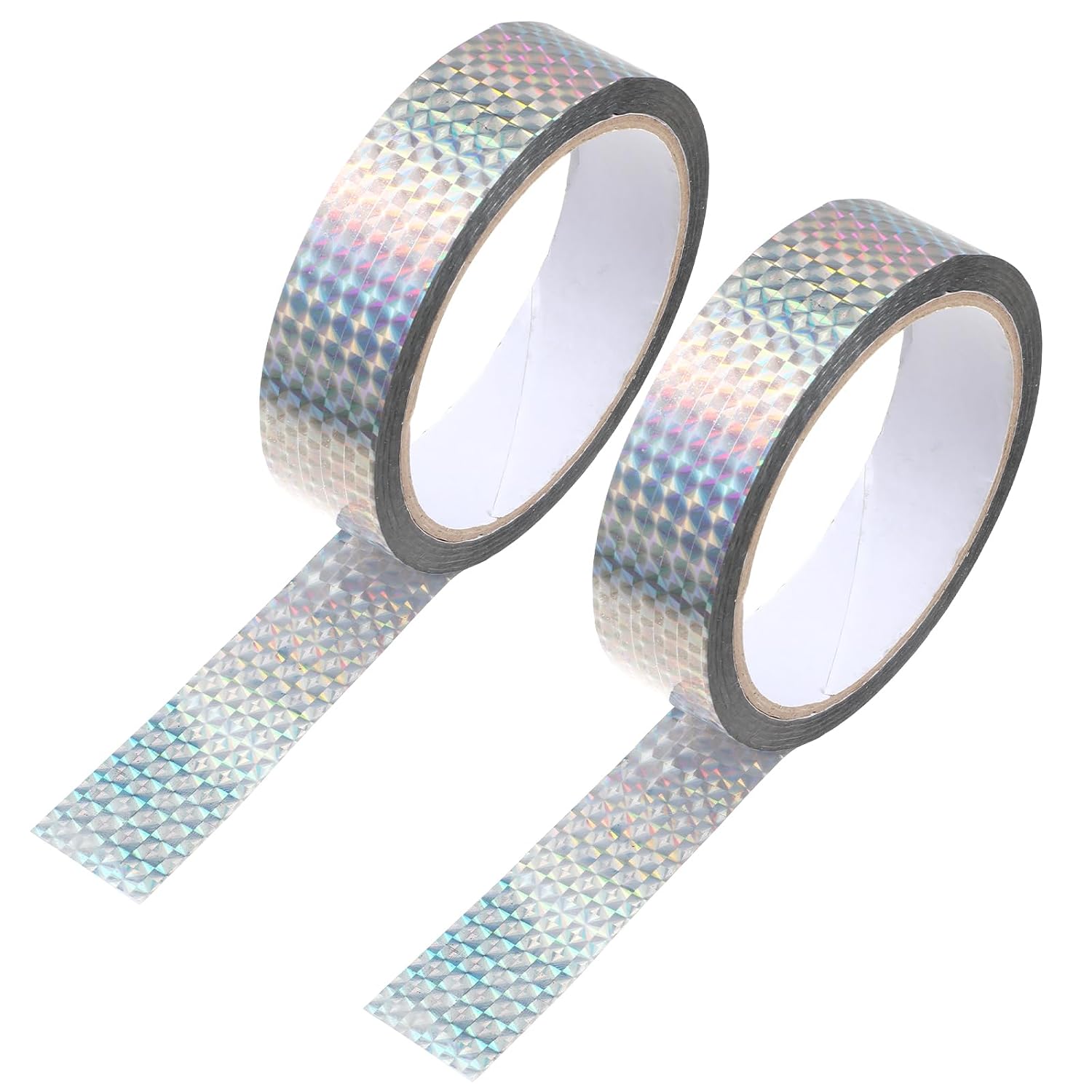 Holografisches Klebeband Auf Rollen – 2,5 Cm – 49 M – Reflektierendes Klebeband Gegen Vögel – Selbstklebendes Holografisches Abschreckungsband Zur Vogelabwehr – 2,5 Cm