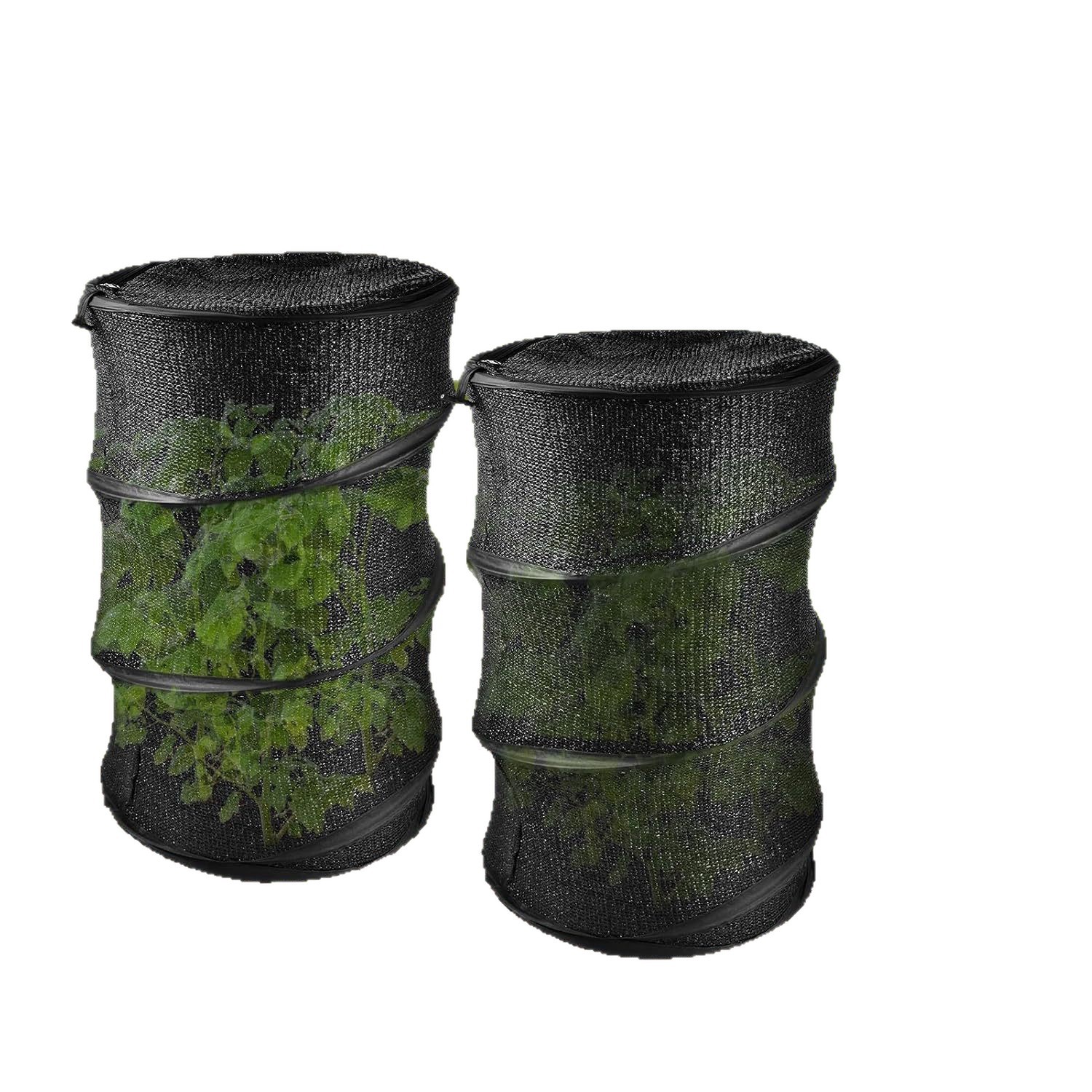 Netzabdeckung Mit Reißverschluss, Pop-up-netzabdeckung, Runde Gartennetzabdeckung, Insektensichere Netzabdeckung, Faltbare Pflanzenschutznetzabdeckung, 33 X 50 Cm