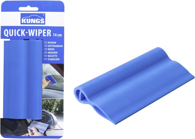 Kungs Quick Wiper Silikon Abzieher trocknet Glas- und Spiegelflächen