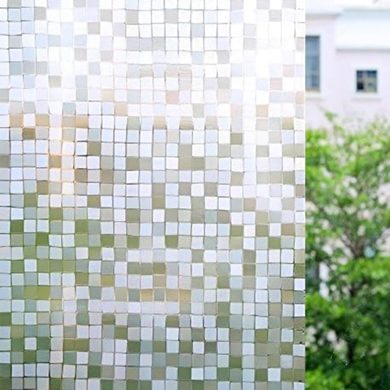 Mosaik-fensterfolie 45 X 200 Cm – Sonnenschutz Und Wärmedämmung – Sichtschutz – Elektrostatische Haftung – Sichtschutzfolie
