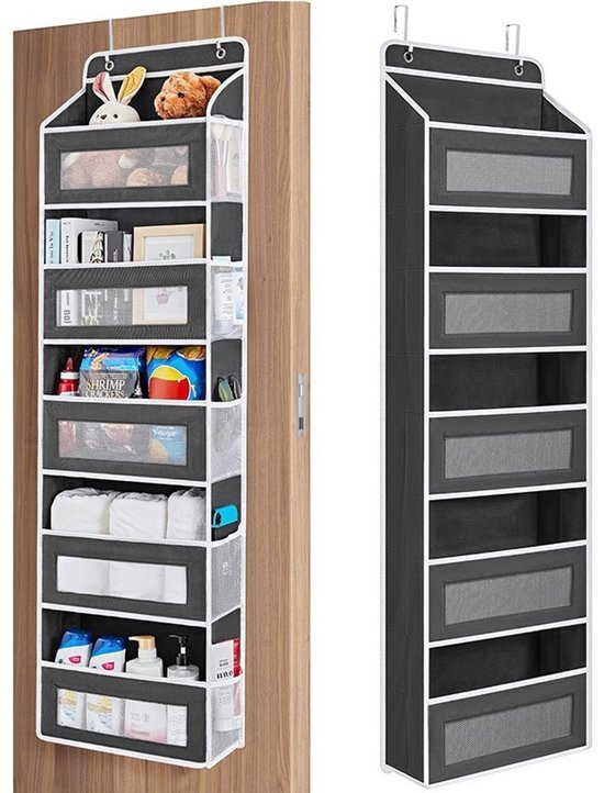 Tür-aufbewahrungstasche, Geräumiger 5-lagiger Organizer Für Speisekammer/schlafzimmer/badezimmer, 145 X 40,5 X 17,5 Cm
