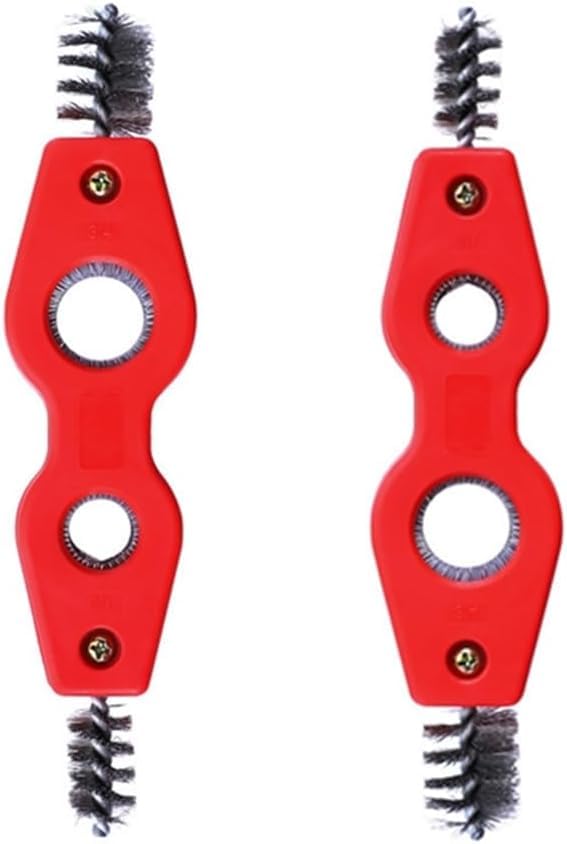 2er-packung Rohrreiniger Aus Rotem Kupfer, 4-in-1 Rohrentgratungsbürste, Kupferrohrbürste, Rohrentgratungsbürste Für Pvc-, Ppr-, Kupfer-, Messing- Und Aluminiumrohre, Handwerkzeug