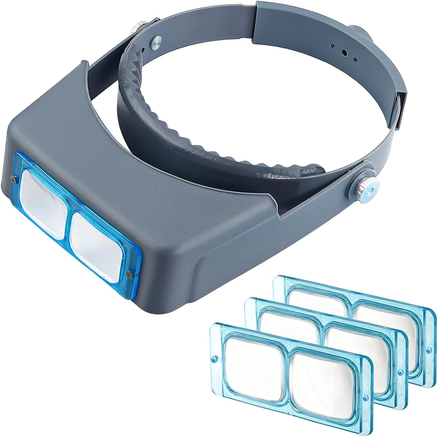 Kopfmontierte Leselupe, Optische Glas-fernglaslupe, Vergrößerung: 1,5x, 2x, 2,5x, 3,5x