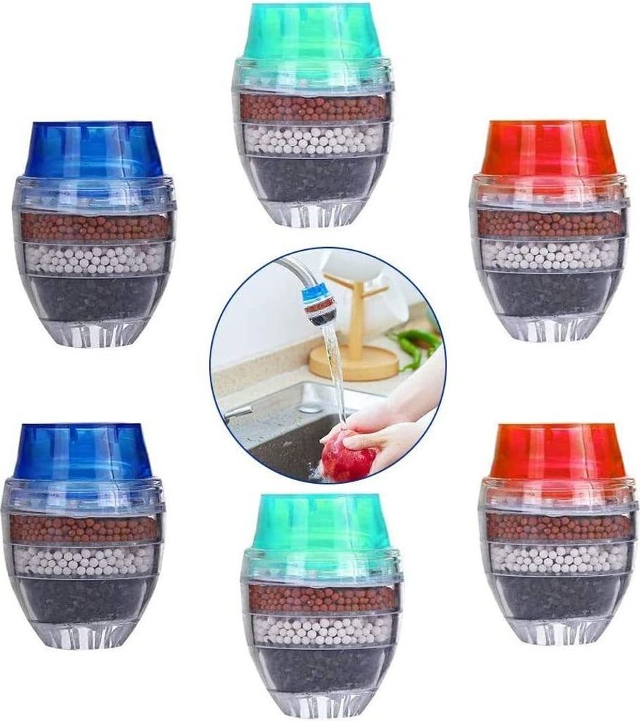12er-pack Mini-wasserhahnfilter Mit Aktivkohle – Mini-haushaltsfilter Aus Kokosnussschalen Mit Aktivkohle – Küchenhelfer