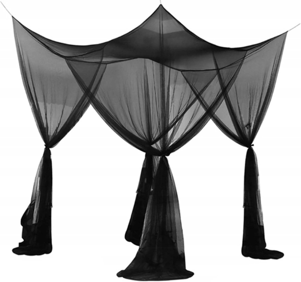 Moskitonetz Fürs Bett – Moskitonetz – Doppel-moskitonetz – Quadratisches Moskitonetz – Moskitonetzzelt – 190 Cm X 210 Cm X 240 Cm – Inkl. Montage
