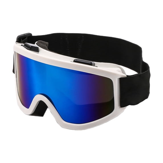 Motocross-brille, Motocross-, Atv- Und Motorradbrille Für Erwachsene, Uv-schutz, Geeignet Für Motorradfahren, Skifahren Und Snowboarden - Weiß.