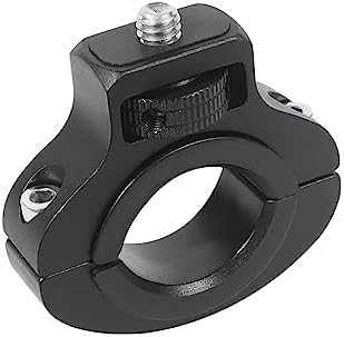 2-teilige Motorrad-handlauf-clip-halterung 1/4"-schraube Fahrrad-sattelstützenclip Für Gopro 13 One Action-kamera-zubehör (schwarzer Clip)