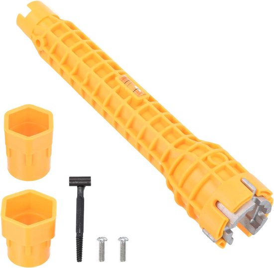 8-in-1 Multifunktionswerkzeug Für Waschbecken, Wc-sitz Und Wasserhahn, 25 X 5 X 5 Cm