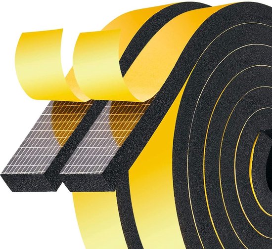 Dichtungsband Aus Weichem Gummi, 2 Rollen, 25 Mm X 10 Mm X 2 M, Wind- Und Schalldämmend, Schwarz