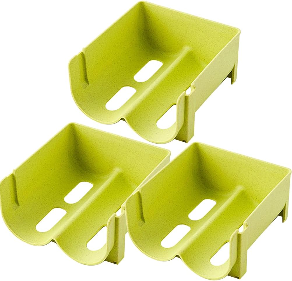 Dreiteiliges, Stapelbares, Multifunktionales Bierregal-set, Geeignet Für Kühlschränke Und Küchen – Grün