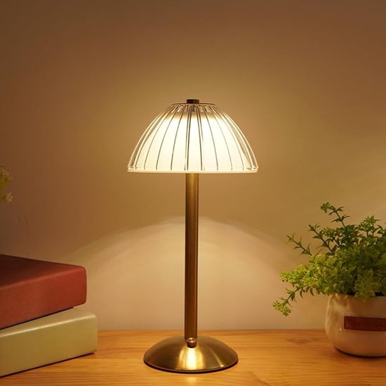 Wiederaufladbare, Kabellose Schreibtischlampe, Dimmbar, Geeignet Für Wohnzimmer Oder Schlafzimmer.