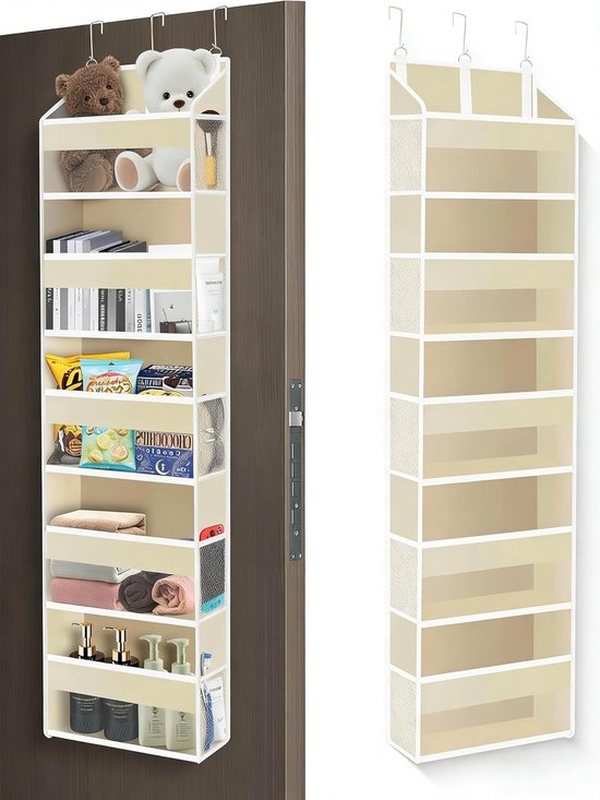 Hängender Kleiderschrank-organizer Mit 5 Fächern Und 10 Seitentaschen, Grau
