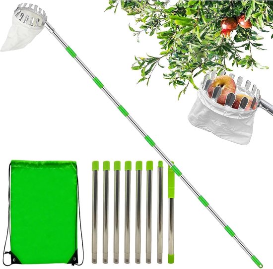 Obsternter, 3,2 Meter Langer Teleskopstangen-obstpflücker Und Greifer Für Äpfel/mangos/orangen.