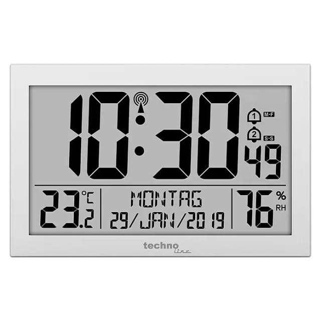 Proficell Funkwanduhr WS8016 Uhr Wanduhr Digital