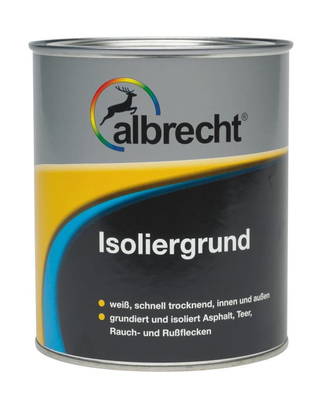 Albrecht - Isoliergrund 750 ml weiß matt Grundierung Sperrgrund Innen Außen