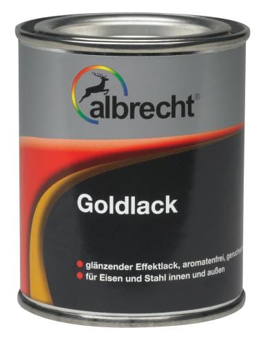 Albrecht - Goldlack 125 ml glänzend Lack Effektlack Speziallack Innen Außen