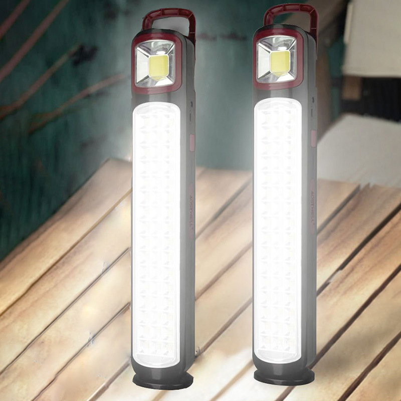 Led-werkstattlampe – 12 W – Wiederaufladbar + Solar – Kaltweiß