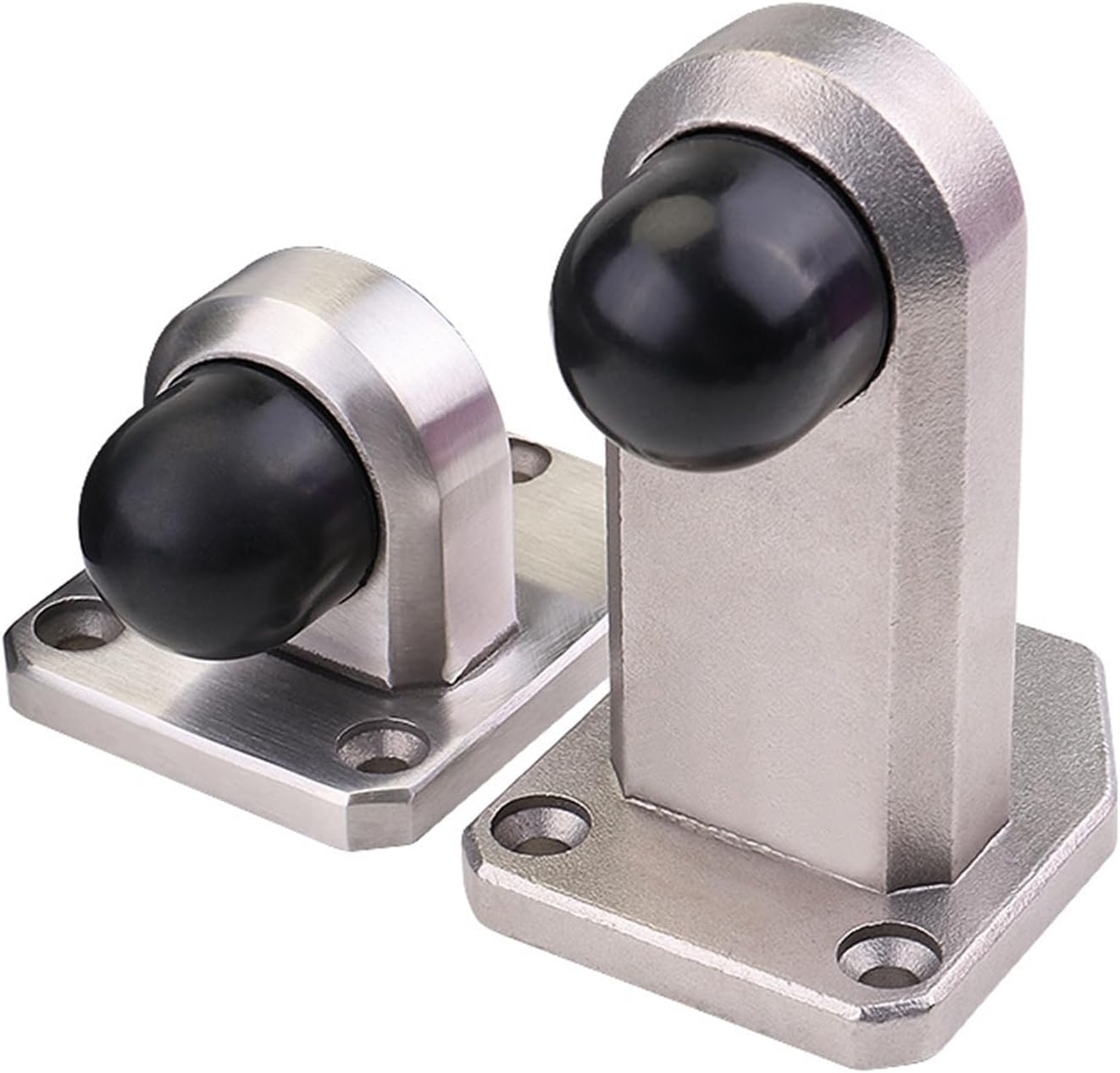 Türstopper Für Oben Und Unten, Aus Silikon, Für Den Haushalt Zum Schutz Des Bodens. Set Mit Zwei Teilen, Einem Hohen Und Einem Niedrigen, Kein Bohren Erforderlich.