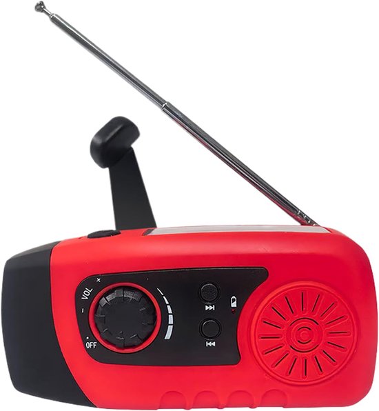 Batteriebetriebenes Radio, 2000-mah-solar-led-taschenlampe, Wiederaufladbarer Akku, Handy-ladegerät, Outdoor-überleben, Wandern, Stromausfälle
