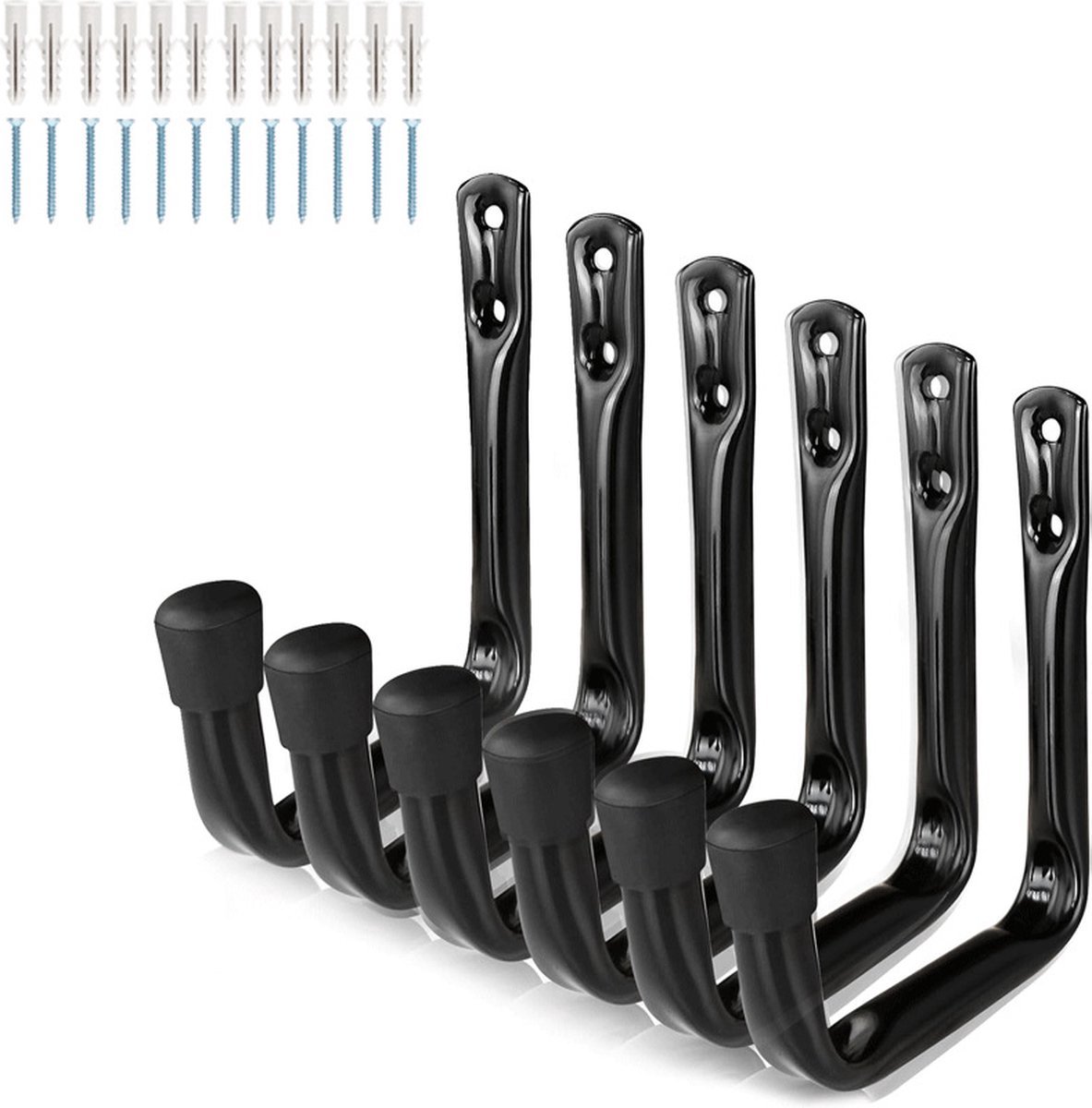 Stück – 9 X 11,5 Cm – Eisen – Wandhaken – Für Keller, Fahrrad, Wandleiter – Aufbewahrungshaken – Werkzeughaken – Garagenorganizer