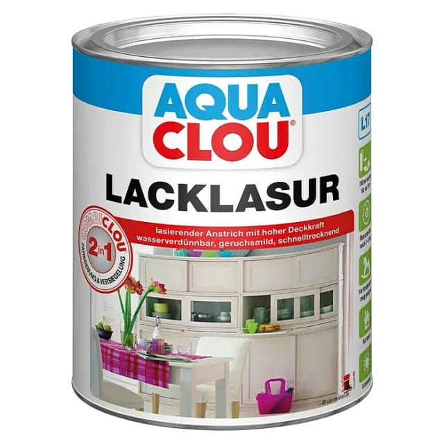 Aqua Lack Lasur L17 Buche 750ml - Clou