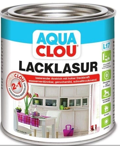 CLOU Aqua Clou Lack Lasur L17 Farblos 750ml