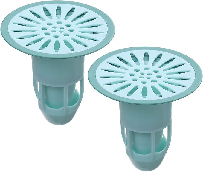 Rückflussverhinderer Für Duschabläufe, Ablaufgarnitur, Abflussstopfen, Haarfänger, Gasdichtung, Bodenfilter, Siphondichtung (grün - 2er-pack)