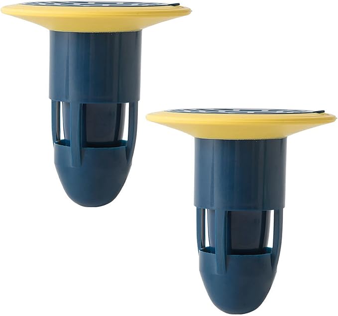 Rückflussverhinderer Für Duschabläufe, Ablaufgarnitur, Ablaufstopfen, Haarfänger, Gasdichtung, Bodenfilter, Siphondichtung (blaue 2er-packung)