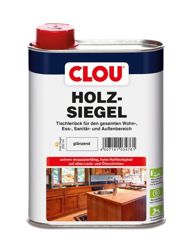 Holz Siegel el Glänzend 250ml - Clou