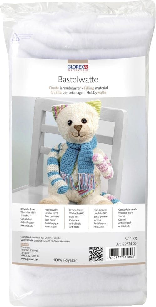 Hobby Time Bastelwatte weiß 1 kg Bastelmaterial