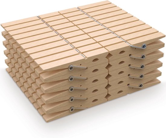 Wäscheklammern Aus Holz – 100 Stück – 7,2 X 1,8 Cm – Notizklammern – Aufbewahrungsklammern – Fotoklammern – Kleiderklammern – Zur Dekoration Und Zum Aufhängen Von Fotos