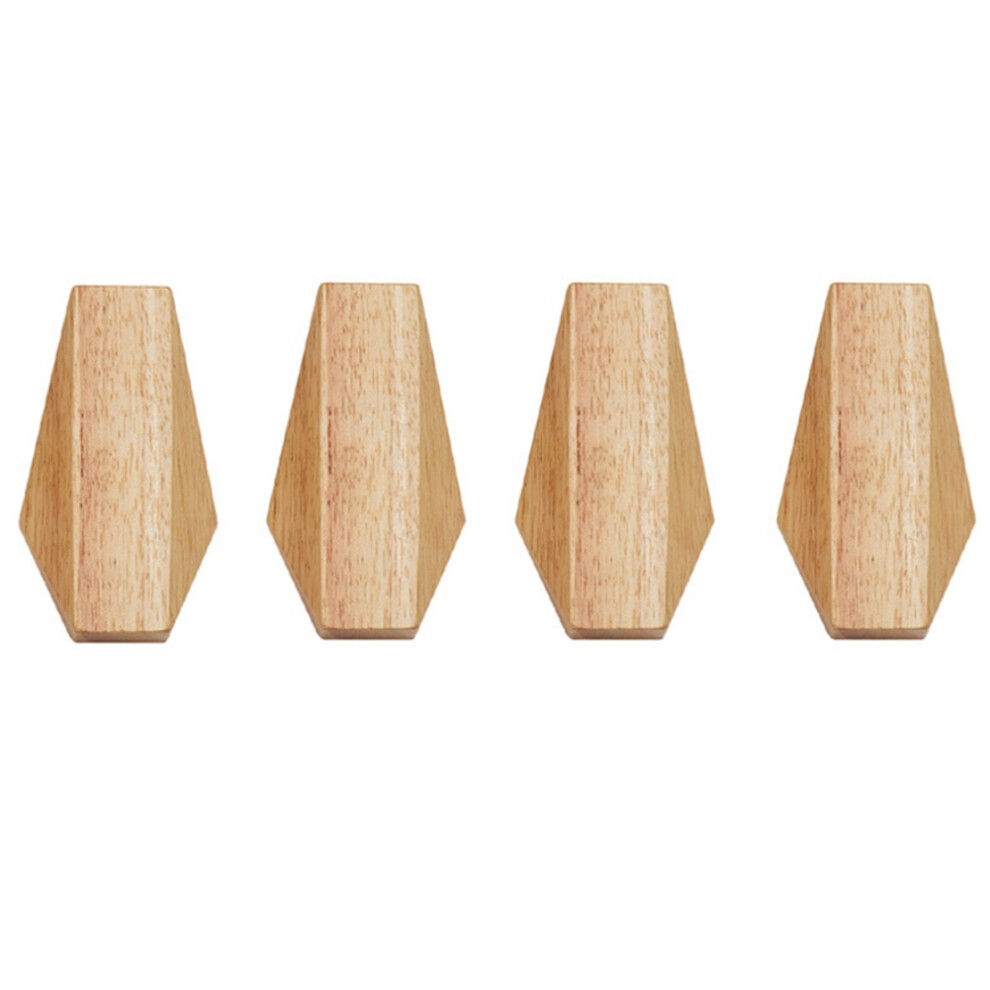 Schlichte, Moderne Wandhaken Aus Massivholz Im Japanischen Stil, Ideal Als Dekoration Für Zuhause, Handtuch- Und Schlüsselhaken, Auch Für Ankleidezimmer Geeignet, 4er-pack