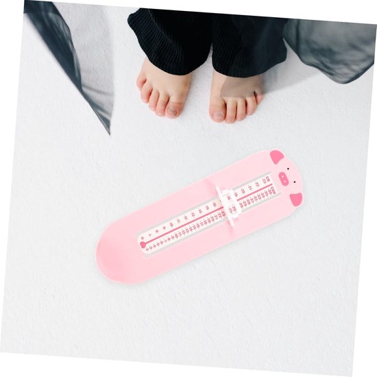 Fußlängenmesser Für Kinder – Schuhgrößenratgeber – Schuhkaufberatung – Genaue Messung – 27,5 Cm – Rosa