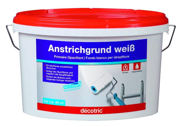 Decotric Anstrichgrund weiß 5 L Anstrichgrund