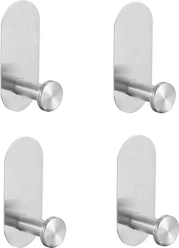 Edelstahl-klebehaken, Stabile Wandhaken Ohne Bohren, 4er-pack