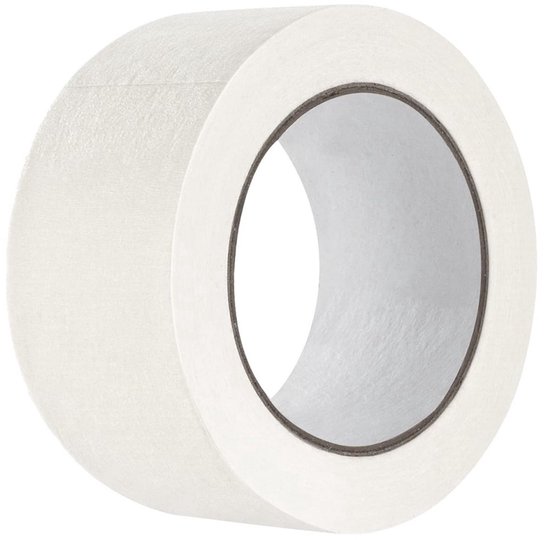 1 Rolle 50 Mm X 50 M Rückstandsfreies Weißes Maler-abdeckband