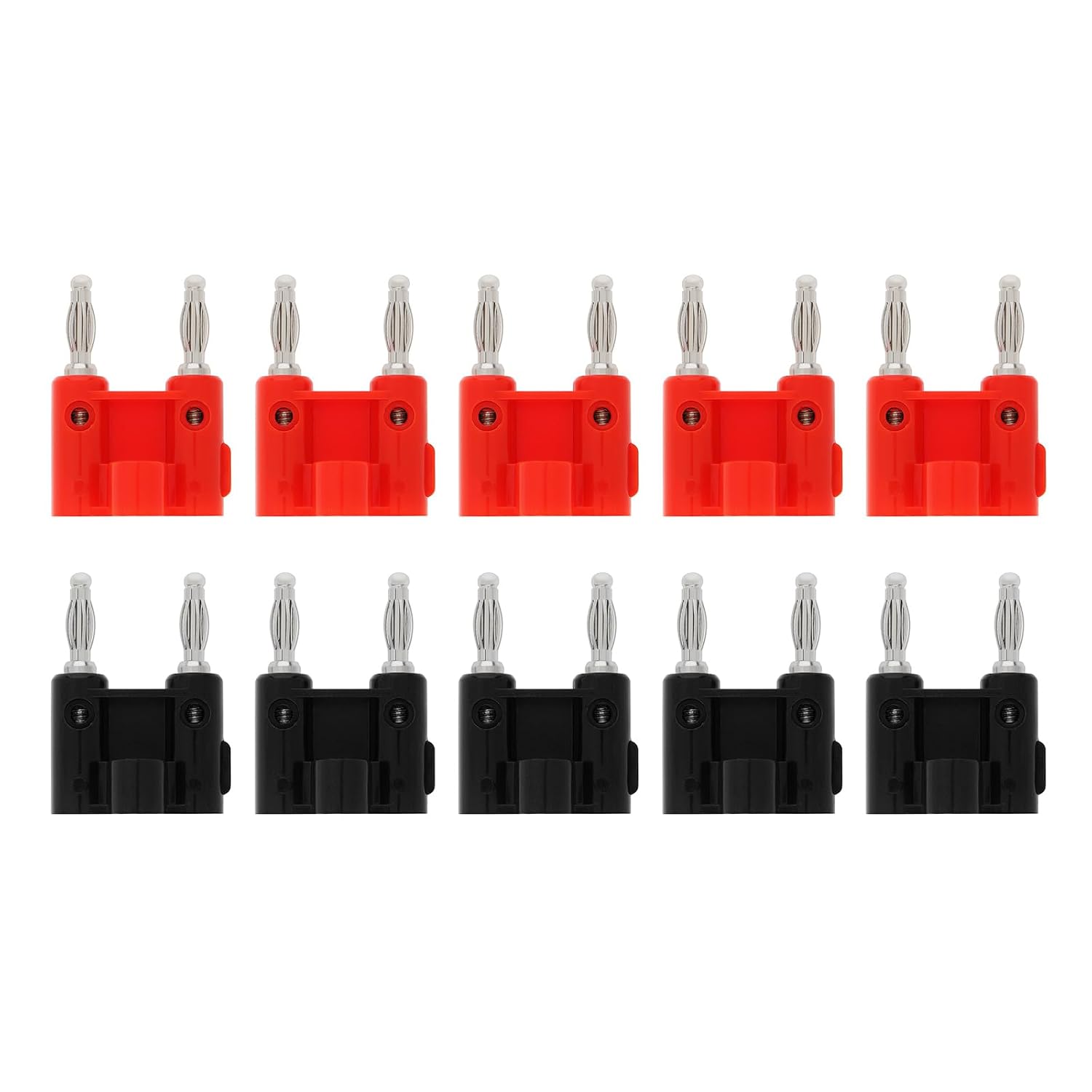 10 Doppelbananenstecker, 4-mm-stecker, Lautsprecheranschlüsse, Bananenstecker Mit Gewinde, Geeignet Für Lautsprecher Und Heimkinoanlagen.