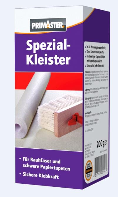 Spezialkleister 200g Tapetenkleister für schwere Papiertapeten - Primaster