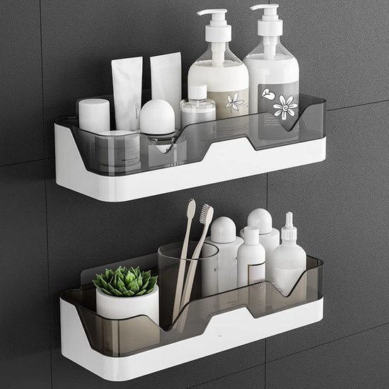 Zweiteiliges Badezimmer-aufbewahrungsregal-set – Duschregal – Wandregal – Wandregal – Gewürzregal Für Die Küche – Untertischregal